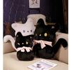 Adorable Plush Black Cat Stuffed Toy Soft And Cuddly Cartoon Kitty Pillow Gift