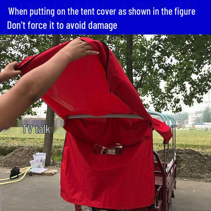 Elektryczny Trójkołowiec W Pełni Zamknięty Osłona Przeciwsłoneczna i Deszczoodporna Gruba Pokrywa Daszka od Leide Zhu