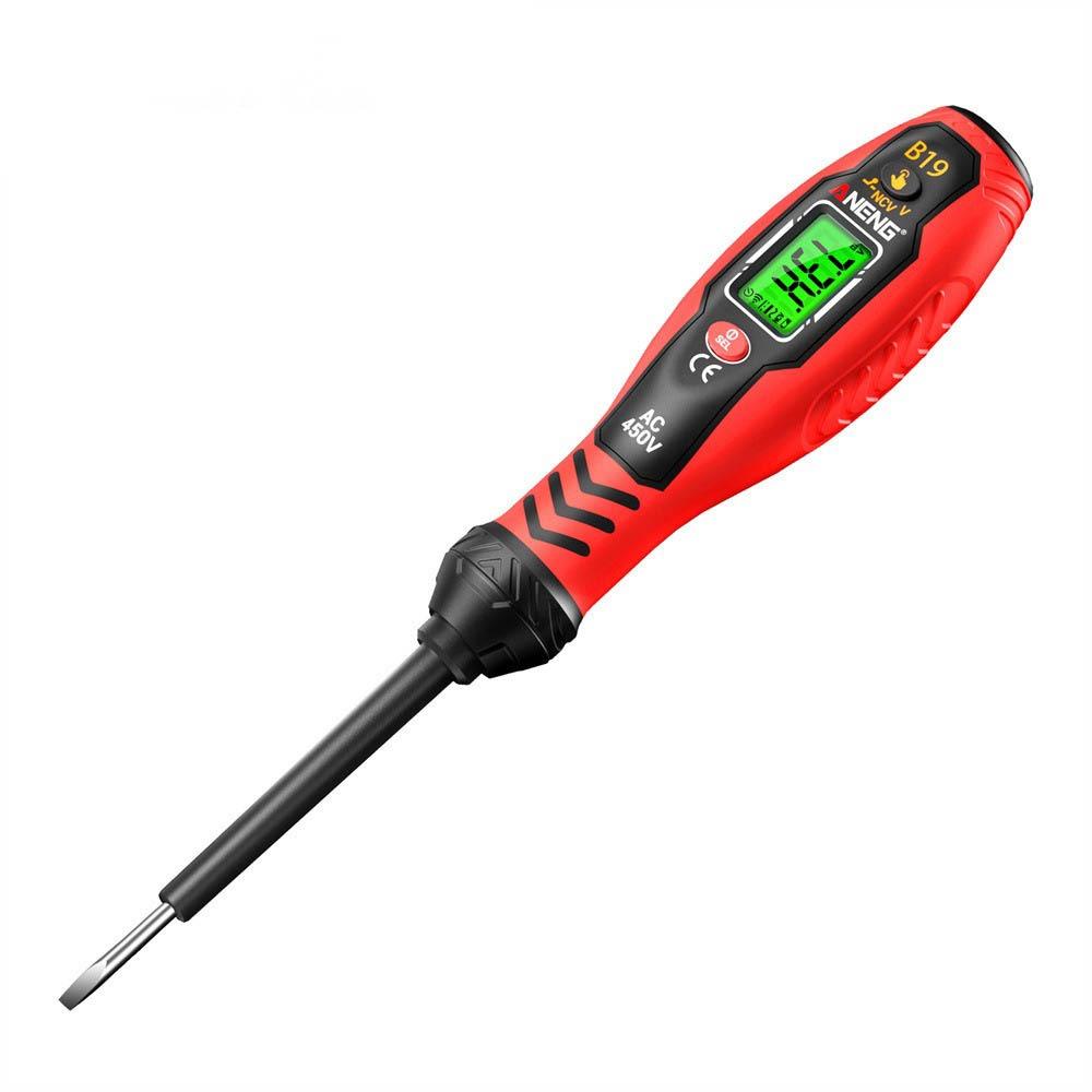 

Color Light Display Non-Contact Voltage Tester 30-1000V Breakpoint Finder Electrician Tool Red Word
