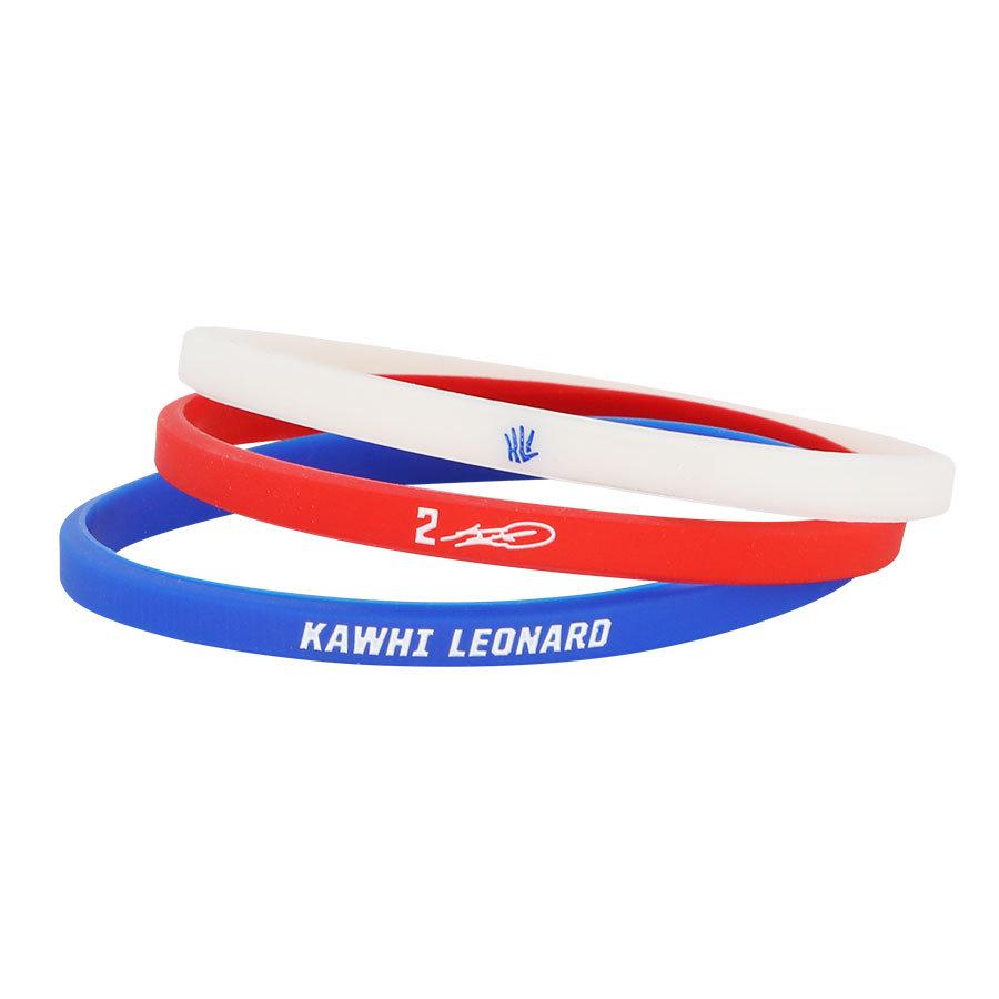 Custom NBA World Star Basketball Player Silicone Bracelet Three-Piece Set - Thin Style