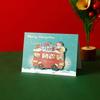5pcs Christmas Greeting Card Kids Mini Christmas Blessing  Cards Envelope New Year Postcard Gifts Card Xmas Party Supplies