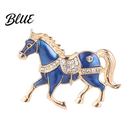 Equestrian Fashion Accessory 1/4Pcs Horse Brooch Alloy Enamel Pin