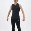 Training Wear Compression DryAccel BioGear Shirt Sleeveless Stretch UV Protection 2021 Model Black S [Mizuno] V-Neck Sweat-Wicking Men's (Matte)