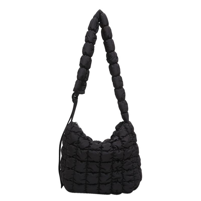 New pleated cloud bag large shoulder strap adjustable shoulder bag large capacity bubble tote messenger women's bag