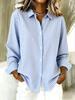 2026 Women's Elegant Plaid Long-Sleeve Shirt - Summer Trend
