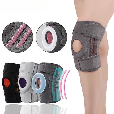 1Pc Ginocchiere regolabili Tutore per rotula Ginocchiera EVA Primavera Basket Corsa Compressione Supporto per ginocchio Sport Pallavolo Tennis