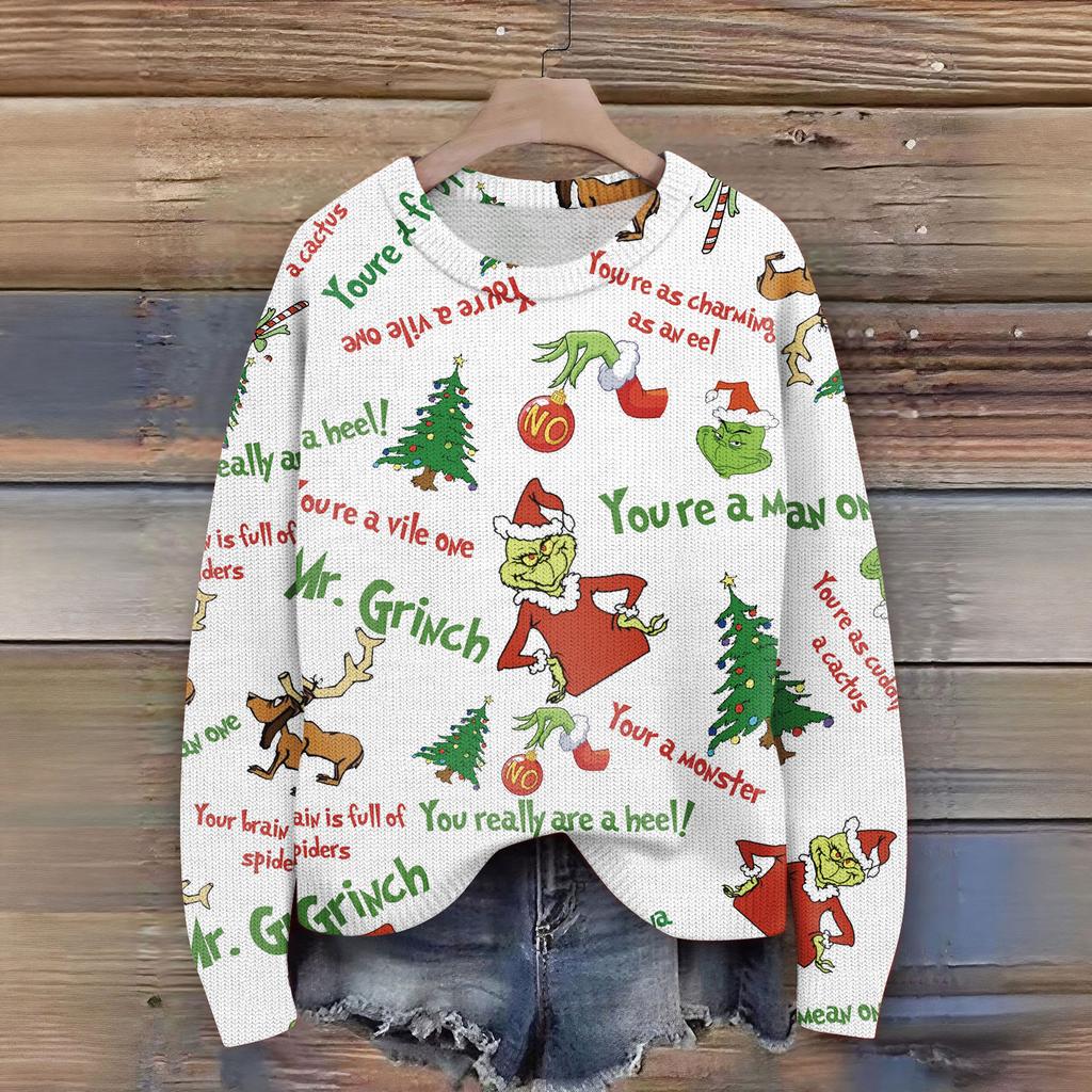 Women's Fashion Casual Long Sleeve Neck Sweater Pullover Top