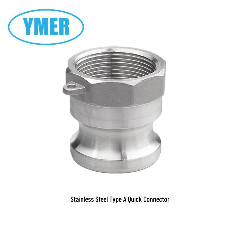 Stainless Steel Type A Quick Connector Hose Coupling with Plate Handle 1 inch DN25 Type A Quick Connector