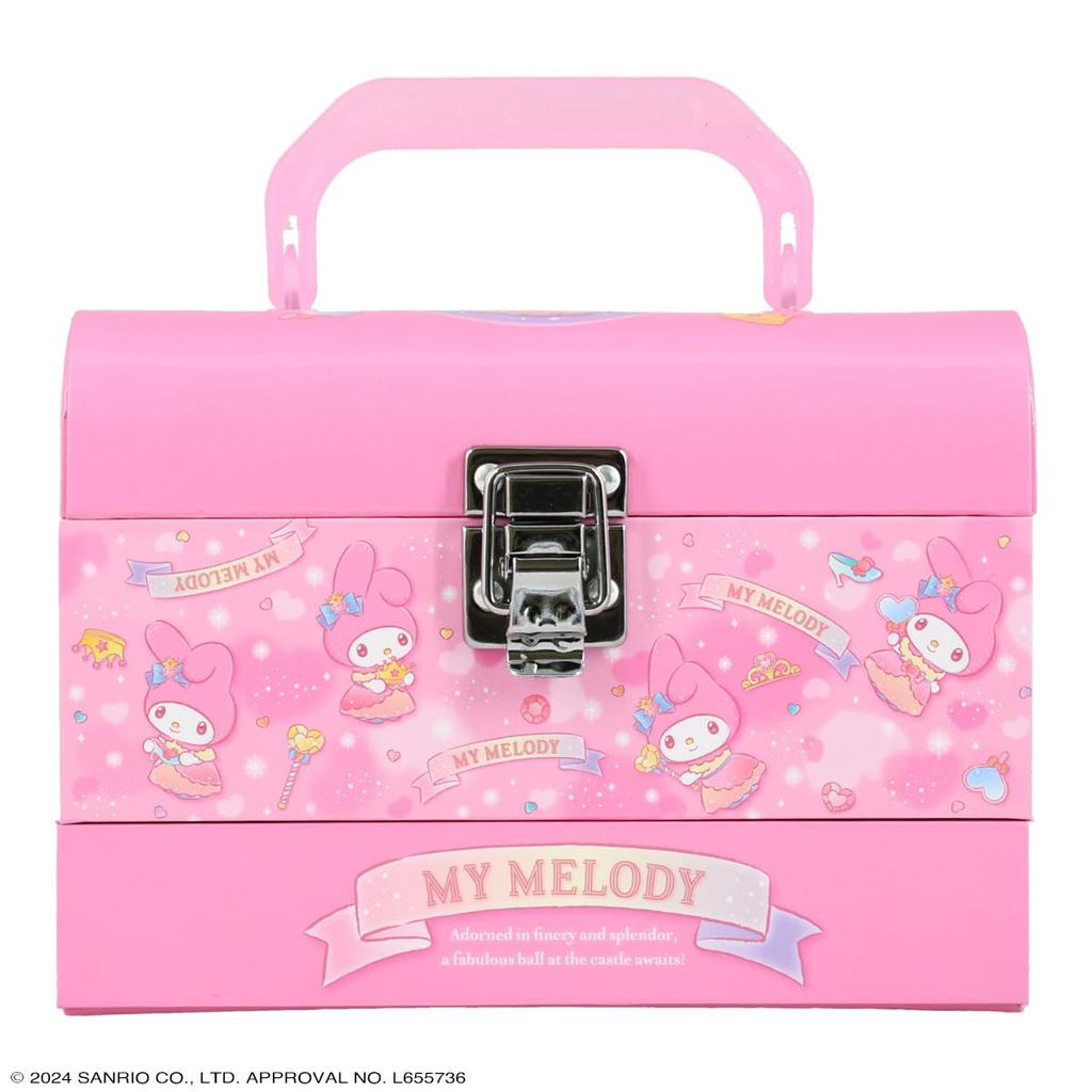 Shobido Sanrio Makeup Box Cosmetic Lip Lip Nail Eyeshadow and Nail File Set Gloss, Balm, Water-Based Polish, Palette, (My Melody)