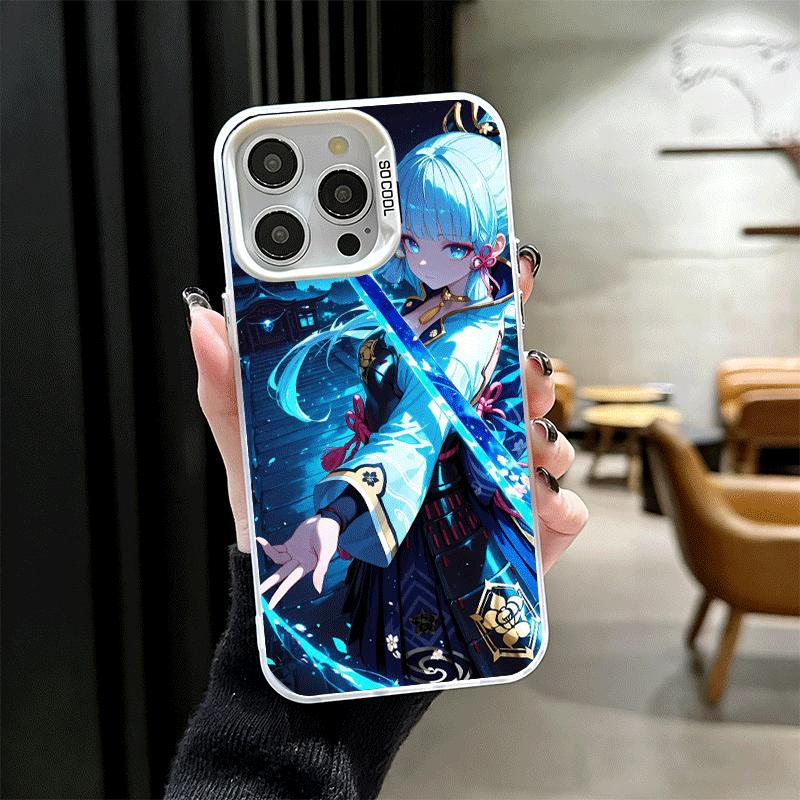 Genshin Impact Kamisato Ayaka Soft Phone Case for iPhone 15 16 17 Pro Max 17Air 16E 14 Plus 13 12 Mini Shockproof Cover Back She
