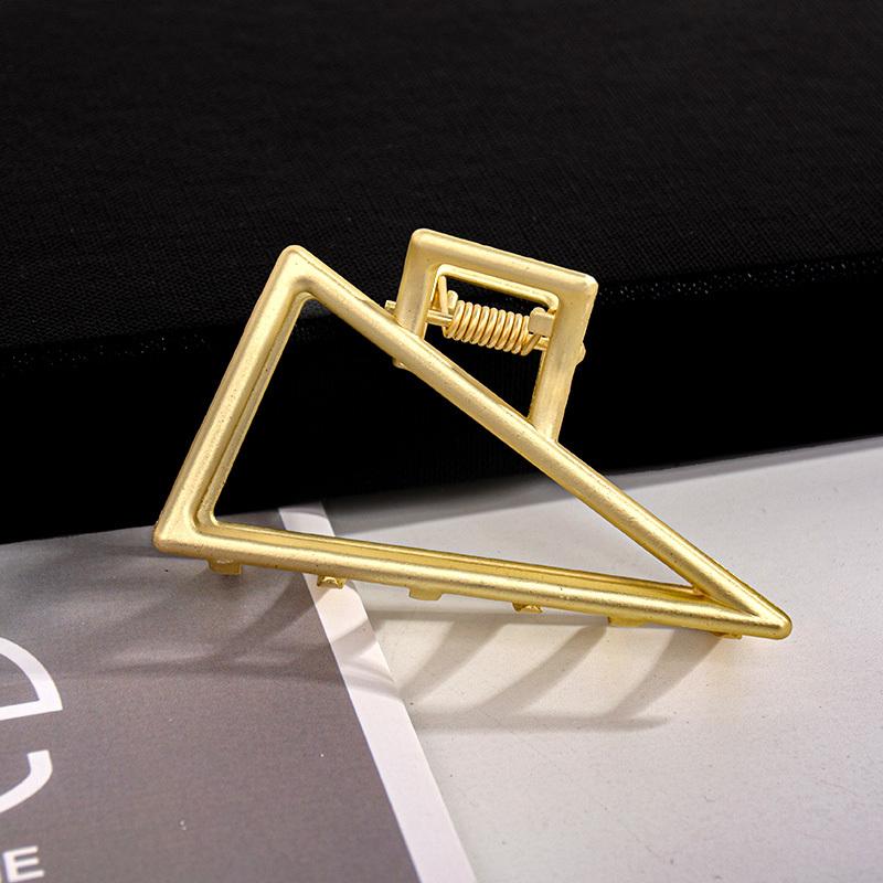Punk Mattgold Metall Haarspangen Damen Kopfschmuck Mode Geometrisch Schmetterling Herz Krabbenklemme Für Dickes Haar Accessoires