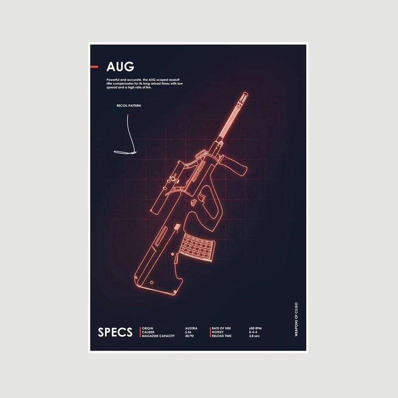 Classic Game CS GO Poster Aesthetic Retro White Paper Ussr Posters Hotel Bar Cafe Home Decor Living Room Decoration Prints Wall Art Painting