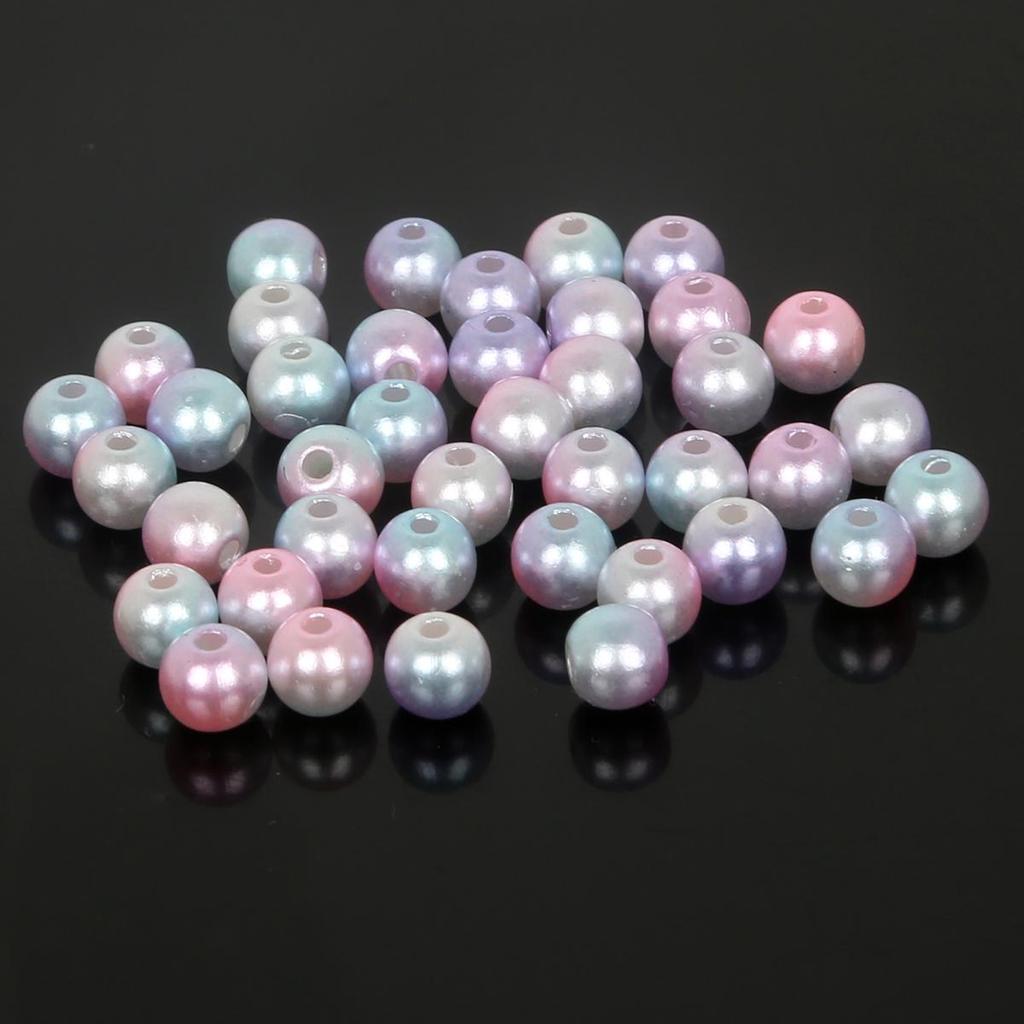 14-24g/sáček 4/6/8/10mm Barevné ABS korálky Náramek Náhrdelník Náušnice Náušnice Příslušenství pro výrobu šperků