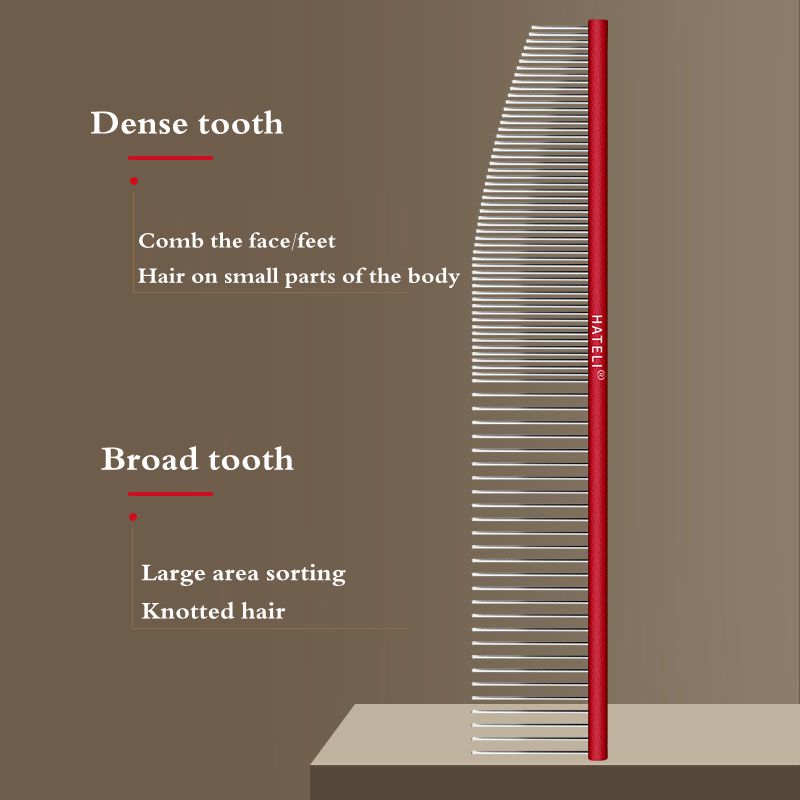 Ultra-light Pet Comb Aviation Aluminum Comb Dog High-end Grooming Comb Cat Dogs Cleaning Brush Pin Comb Hair Brush Dropshipping