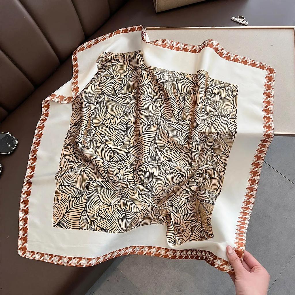 Women Imitation Silk Scarf Foulard Neckerchief Square 70cm Hairbands Shawls Wraps Bandana  New
