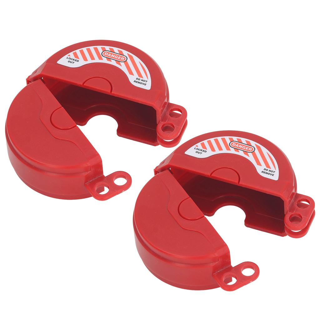 2 Pcs Gate Valve Lockout Device PA High Impact Resistance Valve Lockout for 1 to 2 1 2 Inch Diameter Handles
