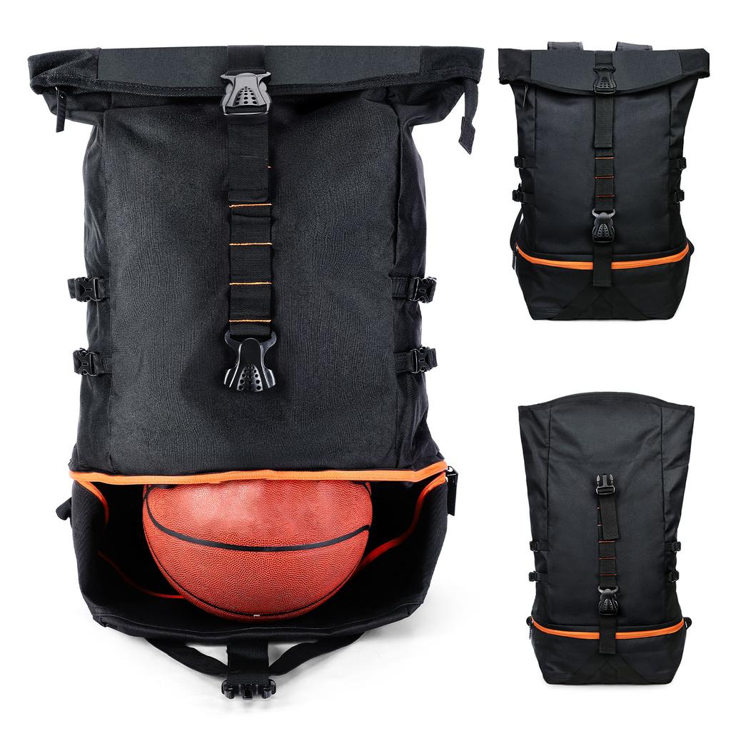 35L Herren Sport Basketballtasche Elite Trainingsrucksack Großer Reiserucksack Outdoor Wandern Campingtaschen Bergsteigerrucksäcke