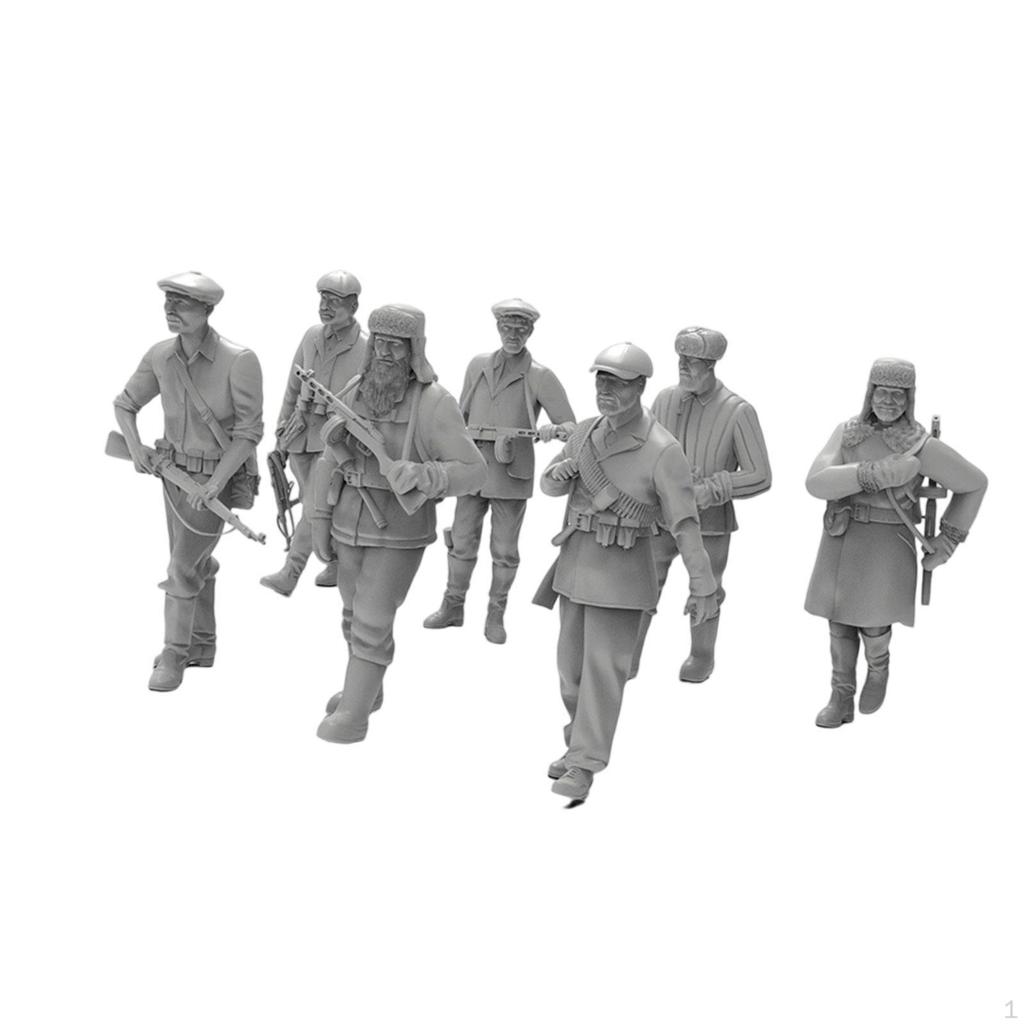 7 Figures for Miniature Diorama Models
