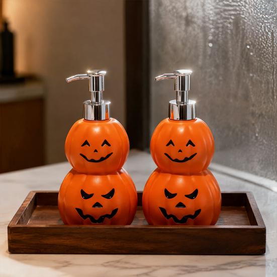 Cute Hand Soap Dispenser Grimace Pumpkin Bottle, Halloween Lotion Pump Creative Gift for Housewarming Refillable Container Liquid And Body Wash