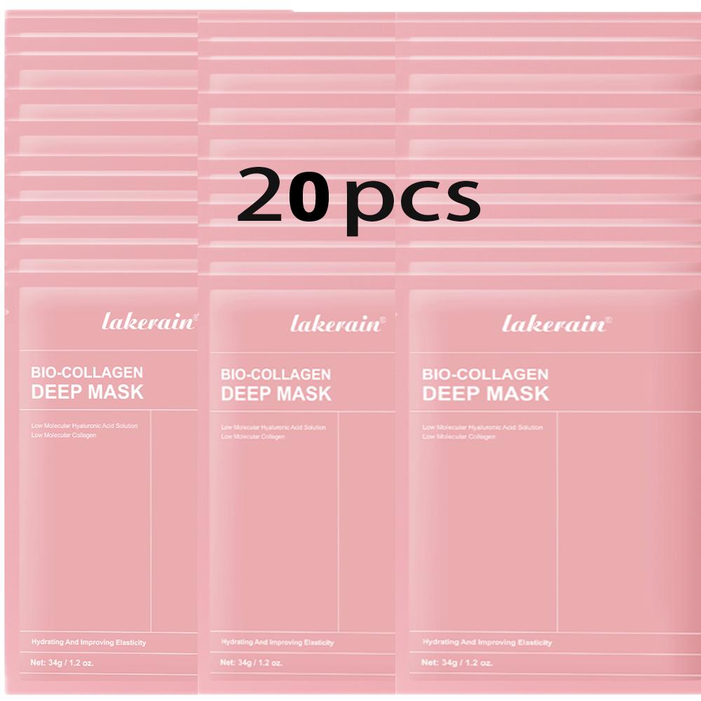 Bio-Collagen Real Deep Mask Supplement Collagen Hydrating Overnight Hydrogel Mask Elasticity Improvement Pore Minimizing Firming