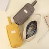 Large Capacity Multifunctional Pencil Case for Middle & High School Students - Solid Color Handheld Stationery Storage Bag