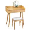 Elegant dressing table with a combination of two drawers for storing personal items, suitable for bedrooms
