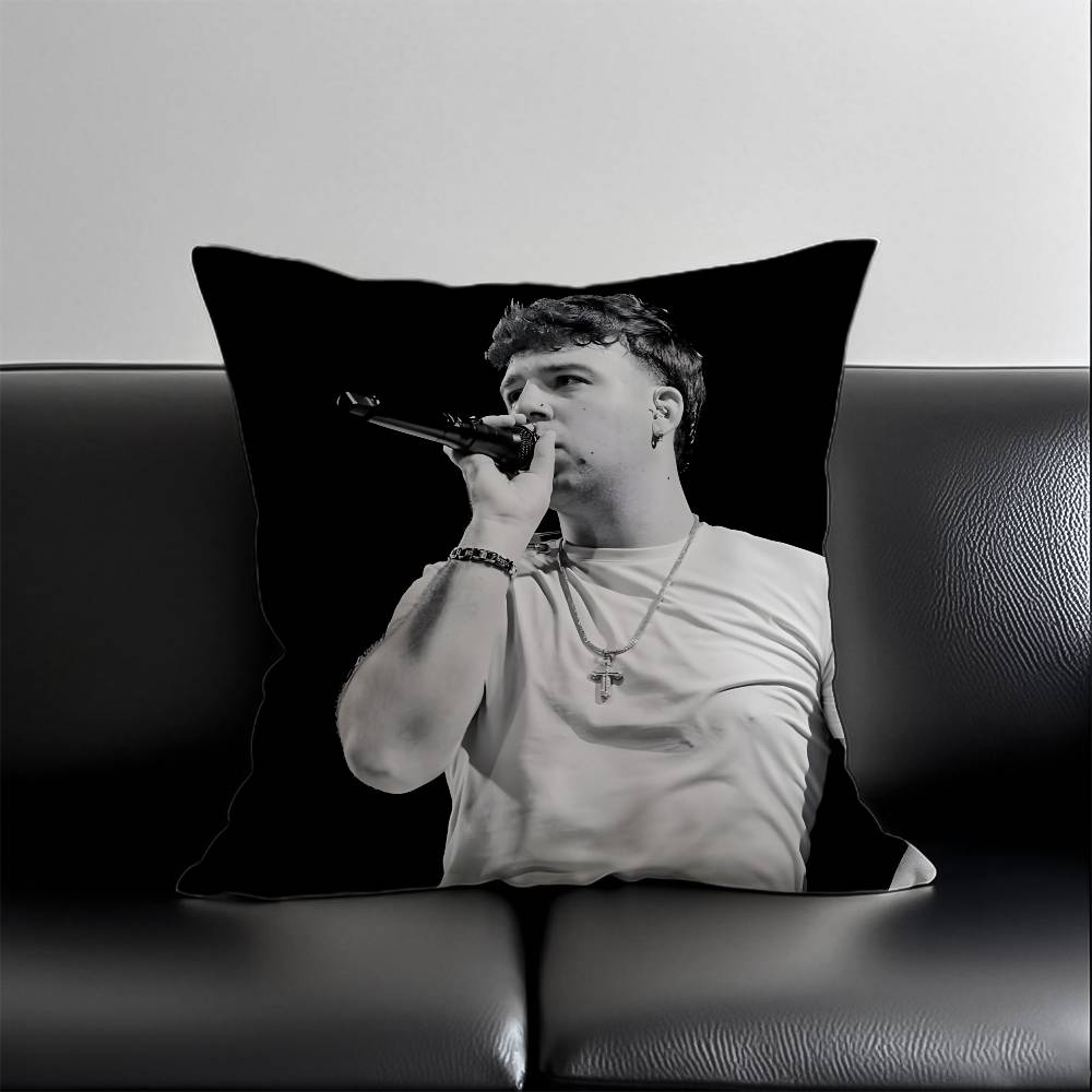 

Rapper QQuevedo Pillow Case SkinFriendly And Comfortable Fabric Pillowcase Lnvisible Lilky Zipper 30X30cm