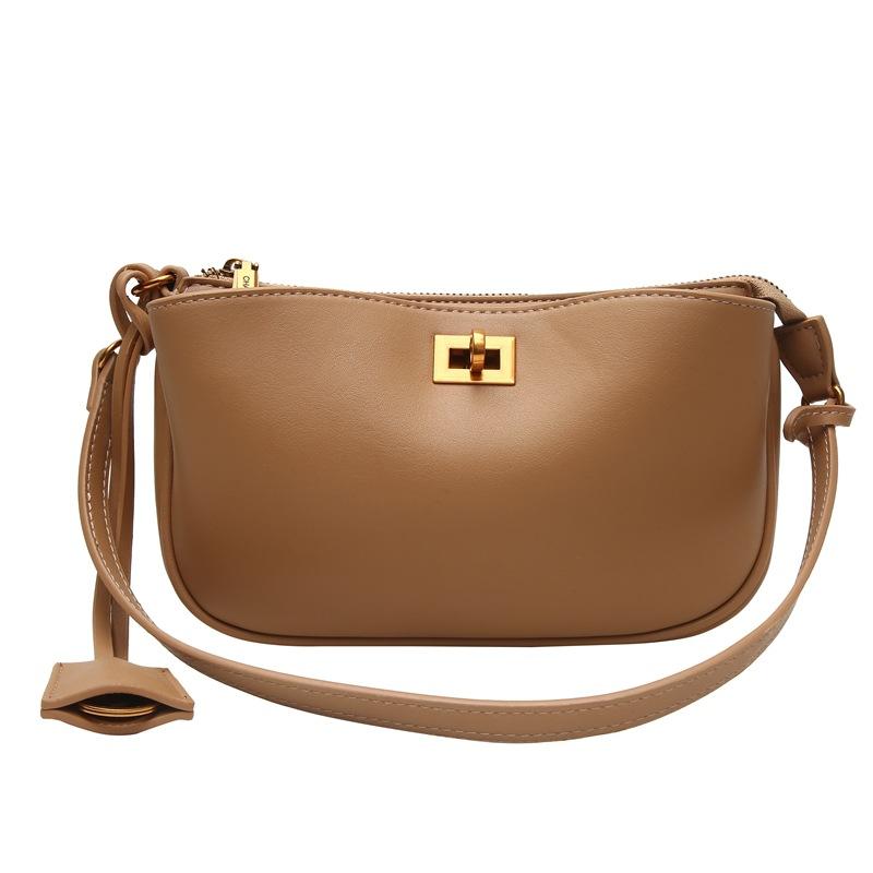 Crossbody Bag, Fashionable Vegetable Tanned Leather Rodeo Women's Bag, High-end and Versatile Armpit Bag, Women's New Commuting Shoulder Bag