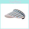 Colorful Summer Checkered Sun Hat With Breathable Fabric For Women Outdoor