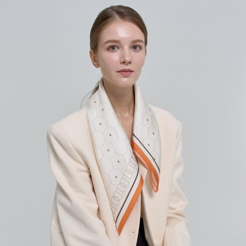 Dal Cashmere Goat Silk Square 65 Beige Single option