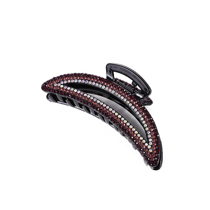 Elegant Rhinestone Diamond-Studded Shark Clip for Women