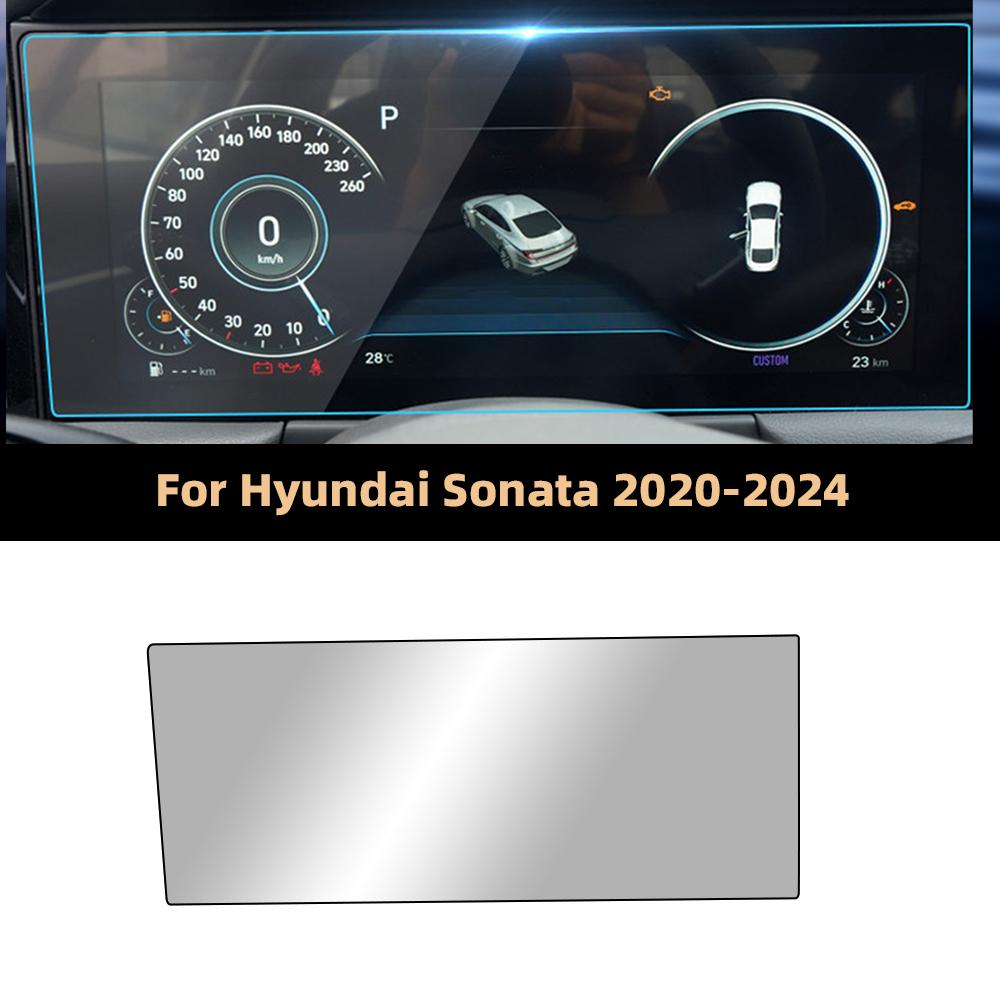 Car Tempered Glass Protective Film For Hyundai Sonata -24 Auto GPS Navigation Screen Protector Display Interior Accessories