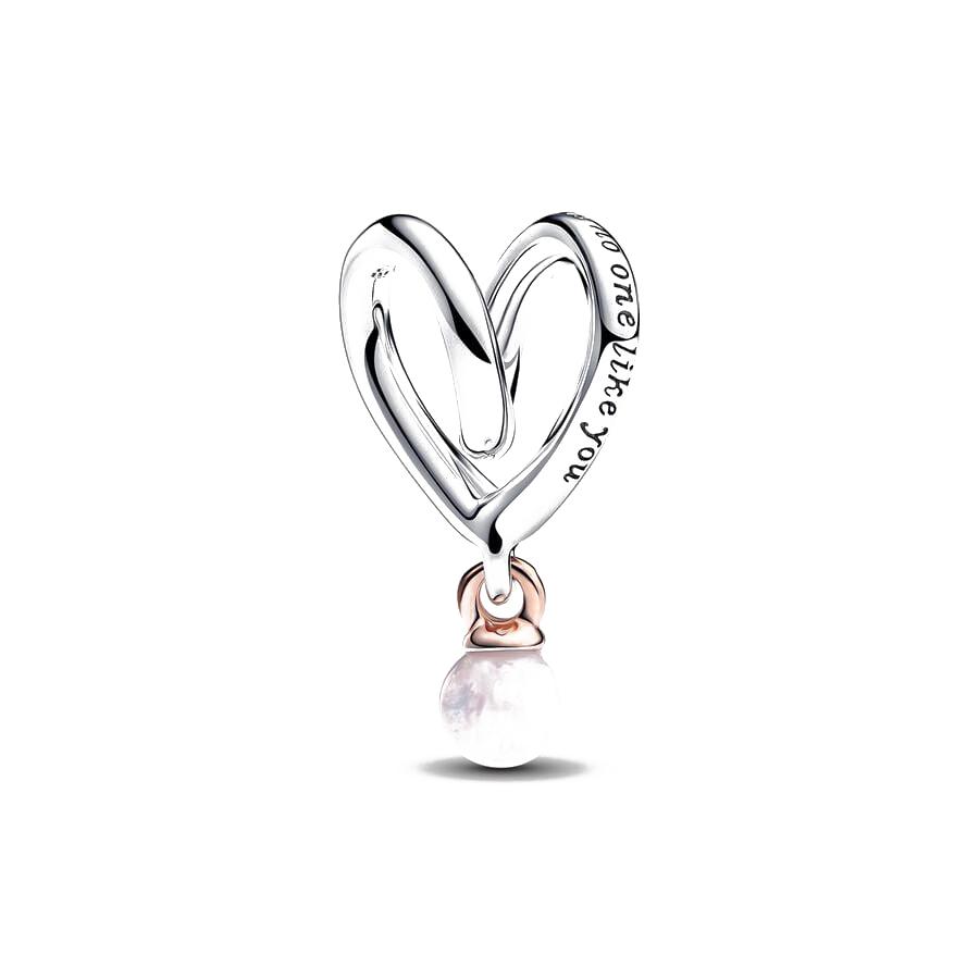 925 Silver Heart Mother Angel Letter Pendant Charm Fit Original Bracelet For Women Necklace Fine Jewelry Accessories