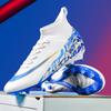 Mens Football Shoes TF/FG High Top Lightweight Grass Training Football Boots Professional Competition Soccer Shoes for Man