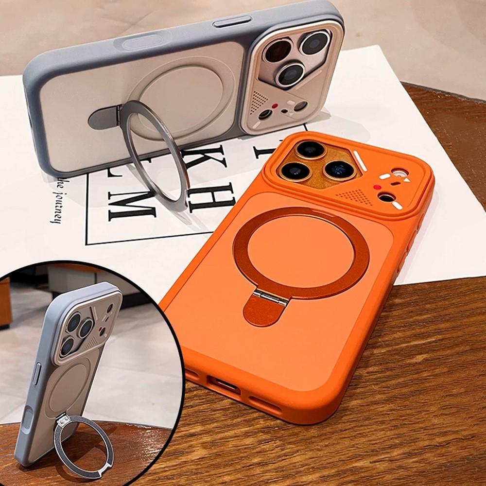 For Folding Bracket Matte Armor Case For For Iphone 17E 17 Air 16 1 14 13 12 Pro Max Plus 11 16E Magnetic Shockproof Cover