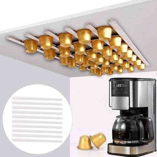 

10pcs / Set Anti-fall Coffee Capsule Storage Racks Компактные практичные держатели Посуда