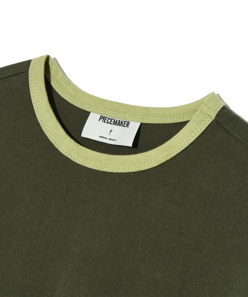 PEACE MAKER Finger Print Ringer Tee (Khaki)
