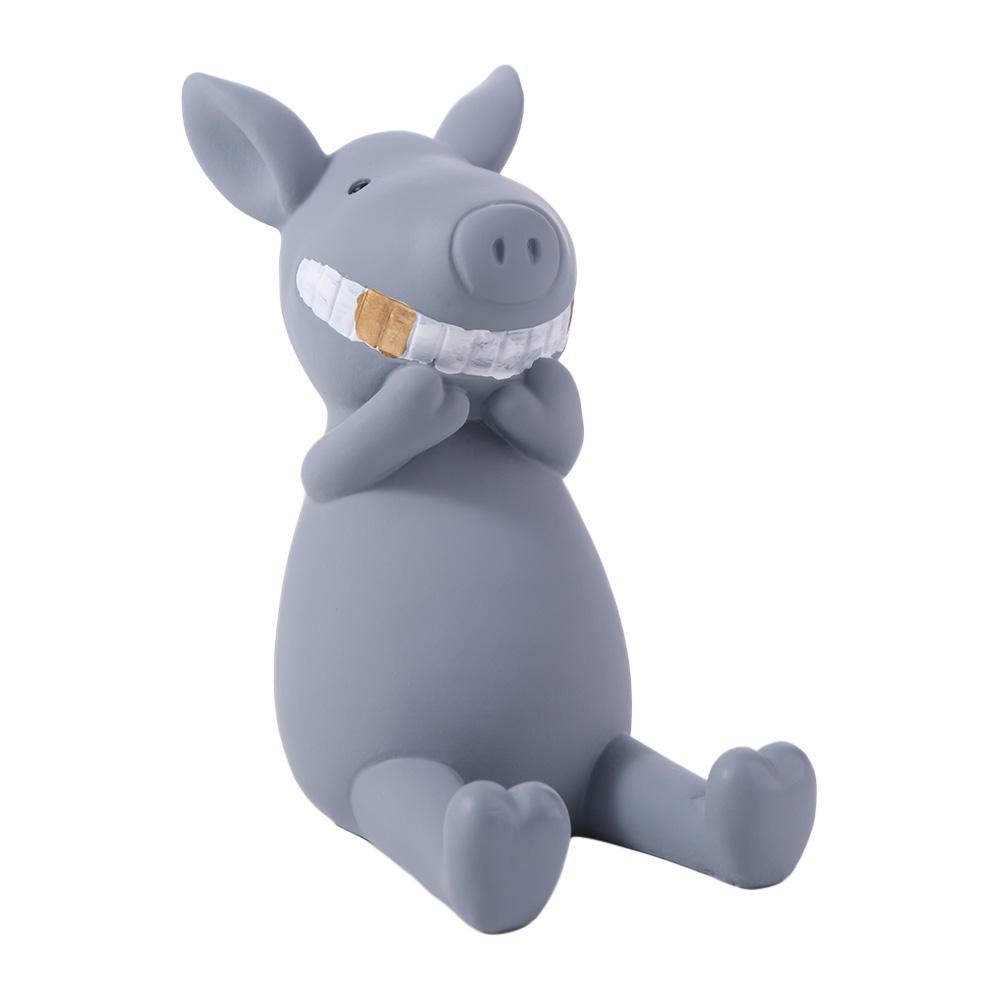 Figure Toys Pig Mobile Phone Stand Resin Cell Phone Bracket Cartoon Phone Holder  Desk Decor