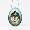 Easter Hanging Ornament Cross Pendant Religious Decor for Christmas, Easter, Garden, Party, Keychain