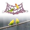 Colorful Woven Climbing Net Parrot Pet Hammock Net Parrot Bird Toy Hamster Squirrel Hammock Net Guinea Pig Bed Pet Accessories