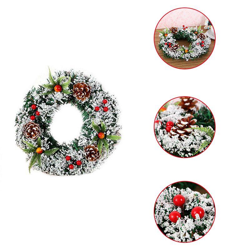 Wall Christmas Hanging Wreath Xmas Party Door Home Trees Garland Decor Ornament