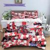 Madrid team Pattern Bedding Home Decoration Birthday Gift (1 * duvet cover + 2 * pillowcase, without core)