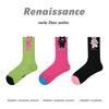 3 Pairs of Female Spring and Summer Thin Style Breathable Sports Tube Cotton Socks