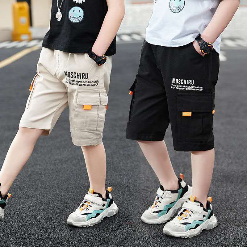 Summer Boys Pants Casual Letter Short Trousers Kids Children Comfortable Pants