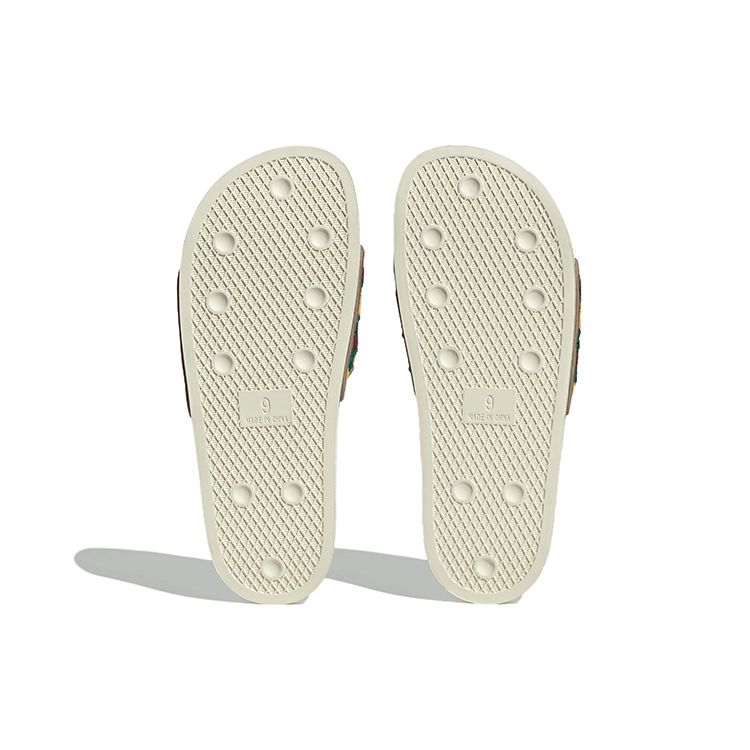 Adidas Adilette Slides Crochet Unisex Sneakers Multi-Color Off-White Shadow-Red FZ6456