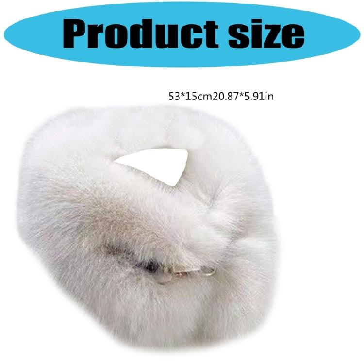 Soft Faux Furred Scarf Winter Neck Warmer For Family Use Baby Safe Ingredient Cold Weather Essential Accessory
