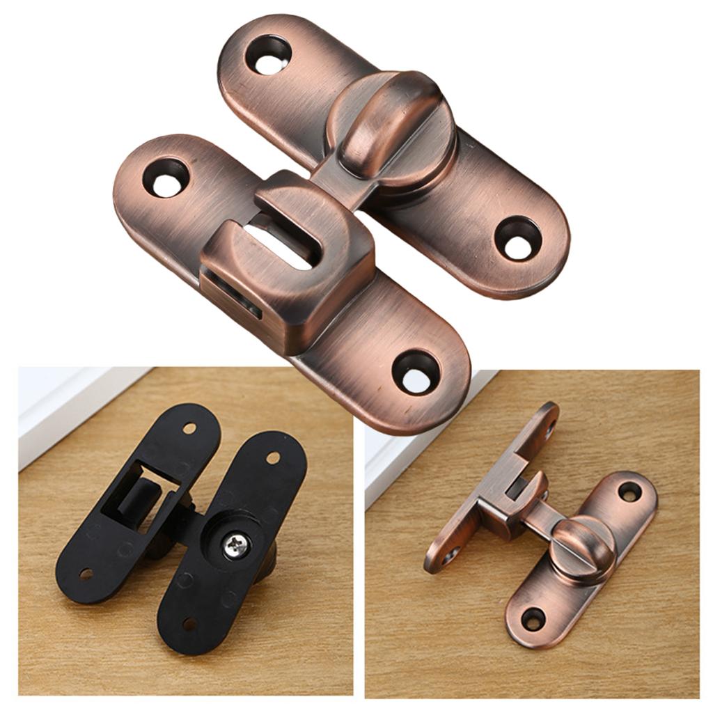 Multipurpose Sliding Door Latches Bolt Lock for Home and Office Supplies Security Daily Use Sturdy Zines Alloy