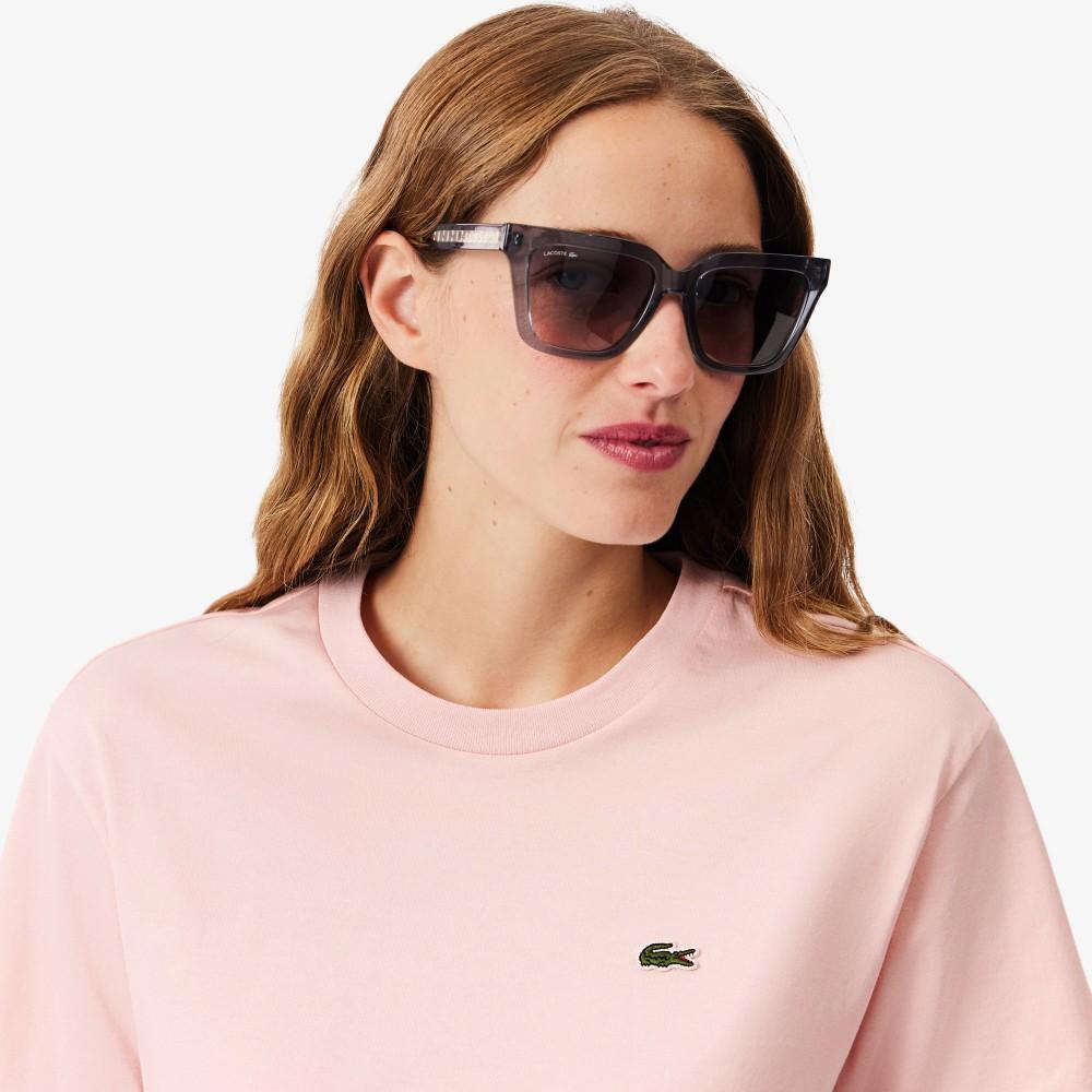 Lacoste Women's Relaxed Fit Basic Short Sleeve T-Shirt TF7215-56GADY