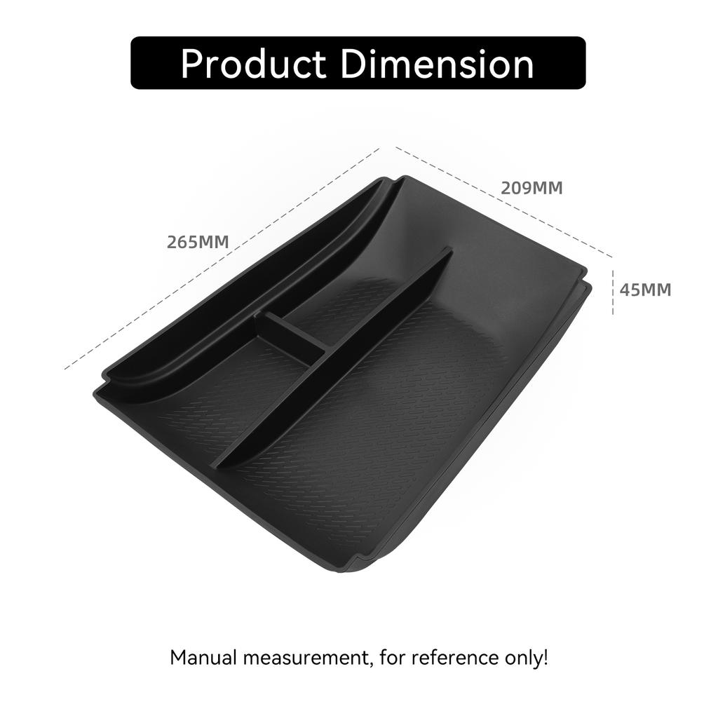 For Geely Boyue L/Starray 2025 Center Console Lower Storage Box Car Central Tray TPE Organizer Accessories Tidying Black