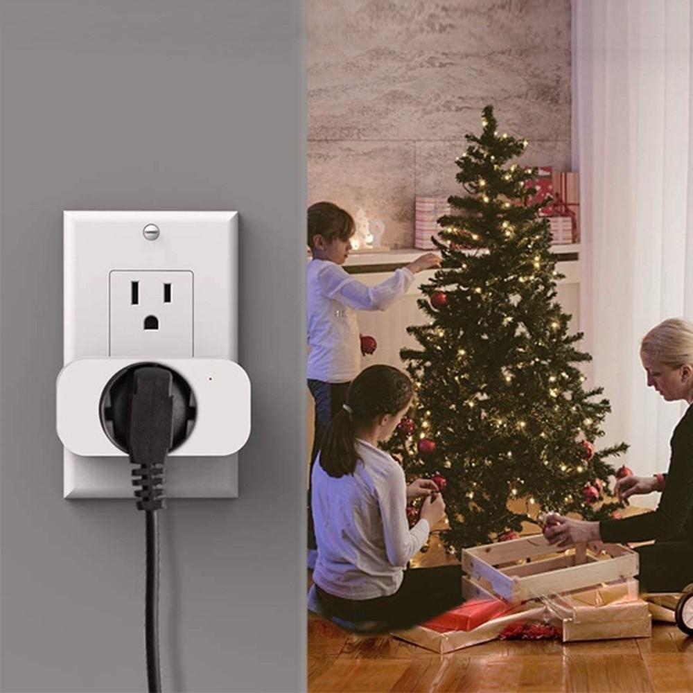 Remote Voice Control Mini WiFi Smart Plug 110-240V 10A Timing Function Smart Home Socket Remote Control Overload Protection